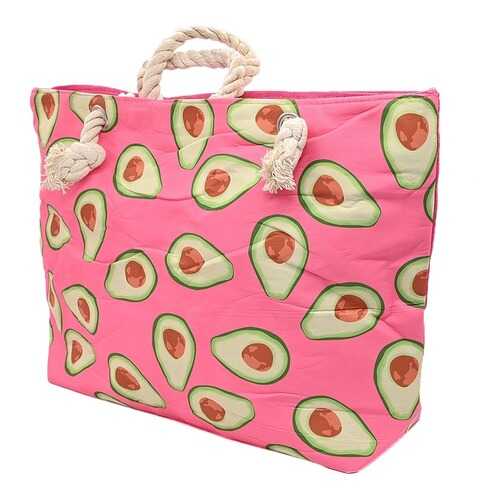 Пляжная сумка Beautybag Авокадо розовая в SELA