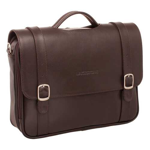 Портфель мужской кожаный Lakestone Redcliff коричневый в SELA