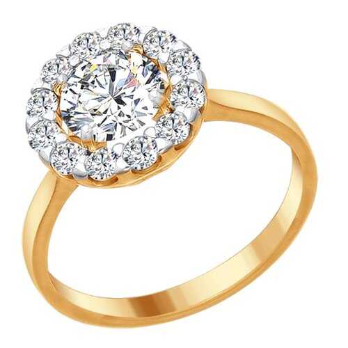 Кольцо женское SOKOLOV из серебра со Swarovski Zirconia 89010084 р.16 в SELA