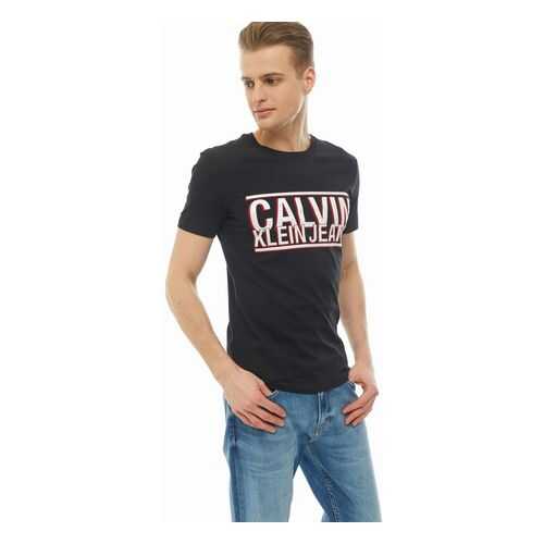 Футболка мужская Calvin Klein Jeans J30J314752.BAE0 черная XXL в SELA
