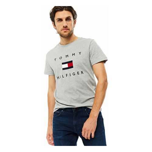 Футболка мужская Tommy Hilfiger MW0MW14313 серая M в SELA