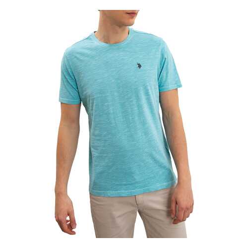 Футболка мужская U.S. POLO Assn. G081SZ0110TOYOIY9 голубая XL в SELA