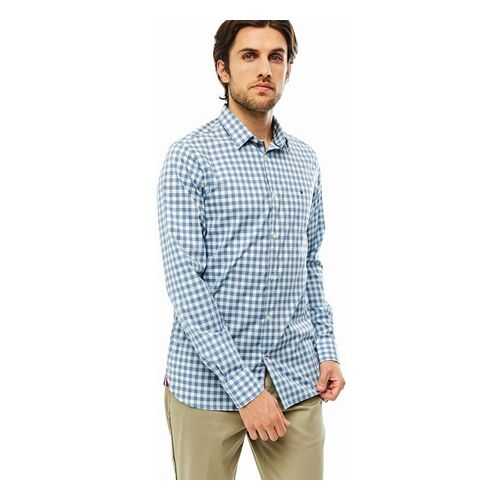 Рубашка мужская Tommy Hilfiger MW0MW13939 синяя XL в SELA