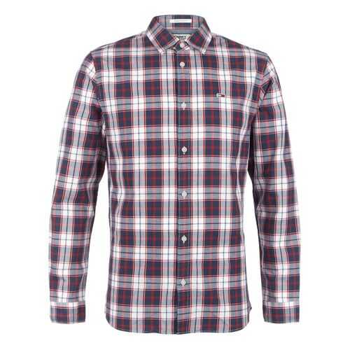 Рубашка мужская Tommy Jeans DM0DM07502 0QY синяя XXL в SELA