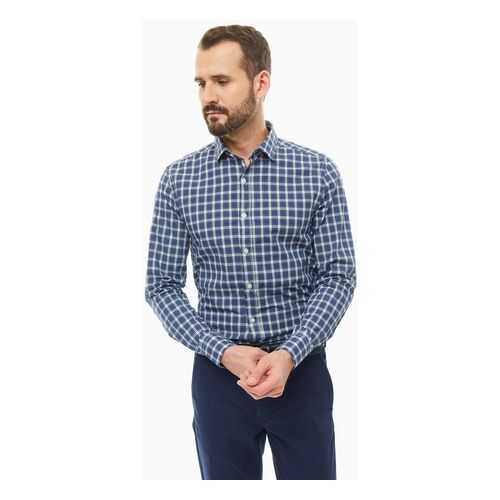Рубашка мужская United Colors of Benetton 5IH45QI48_918 синяя L в SELA