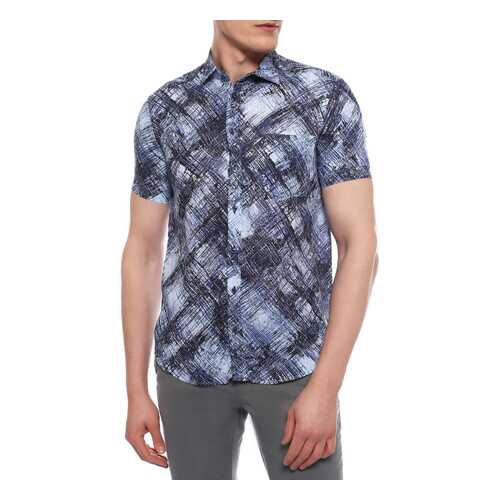 Сорочка мужская Sand SJ SS17 8823 PRINT - SIMON SS синяя 39 EU в SELA