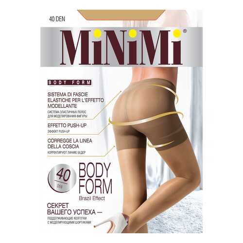 Колготки MiNiMi BODY FORM 40, caramello min, 2/S в SELA