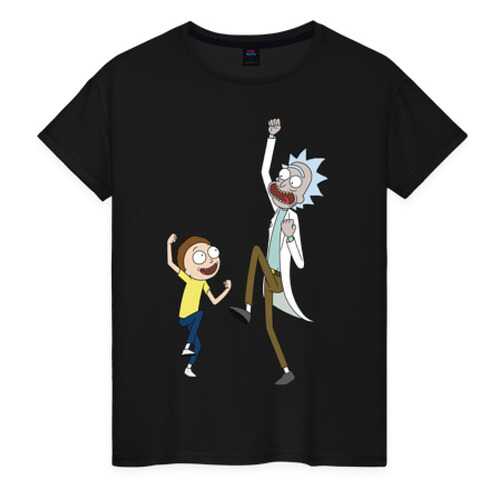 Футболка женская ВсеМайки 2604943 черная XXL в SELA