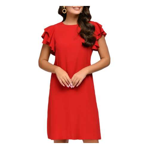 Платье женское D&M by 1001DRESS 0112001-01114RD красное XS в SELA
