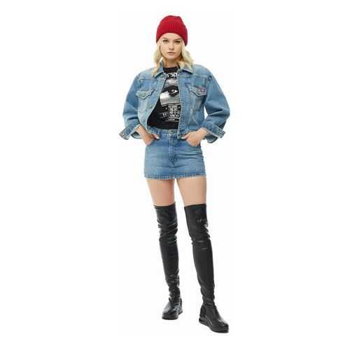 Юбка женская Diesel 00SSTF 0NAYB 01 синяя 28 IT в SELA
